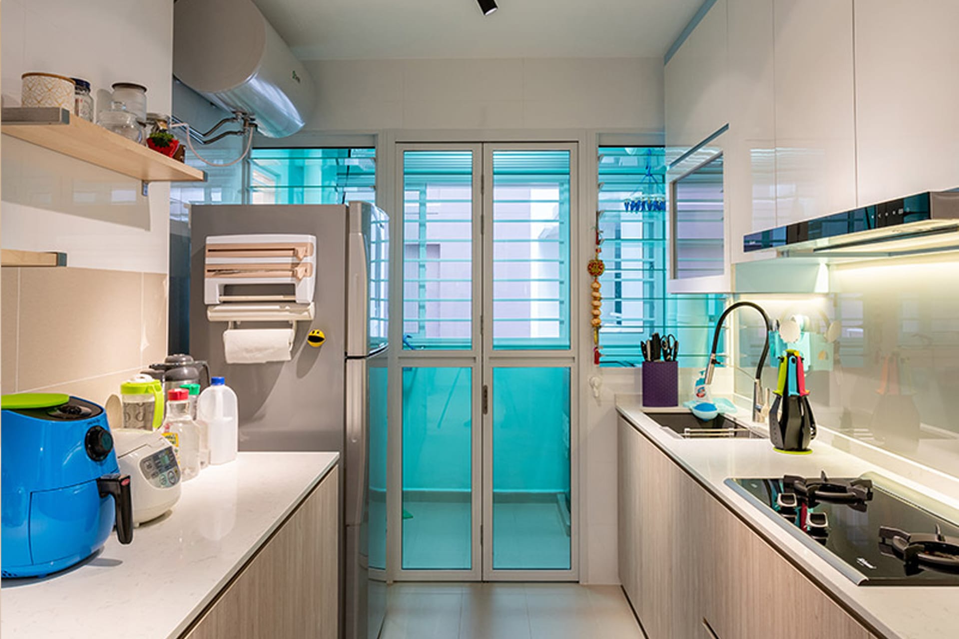 Renovated HDB flat living area by 82 Design Studio