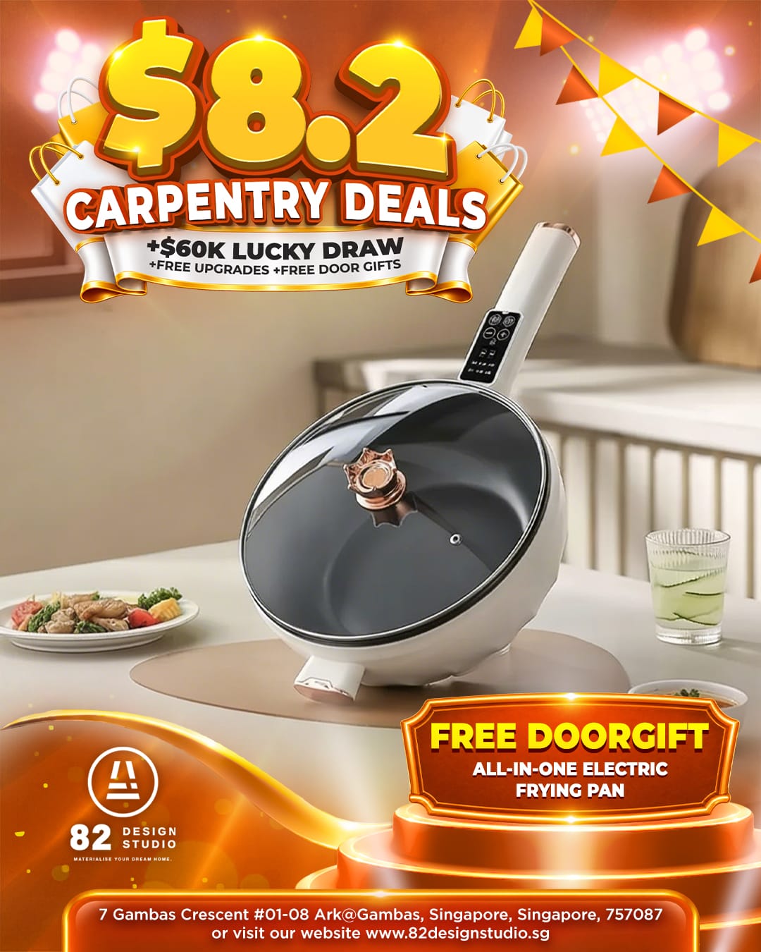 Kitchen Essential 3.5L multi-function cooker door gift